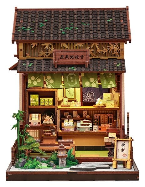 Miniature House Model Kit Kanmi-dokoro Kurihara 19 x 15 cm