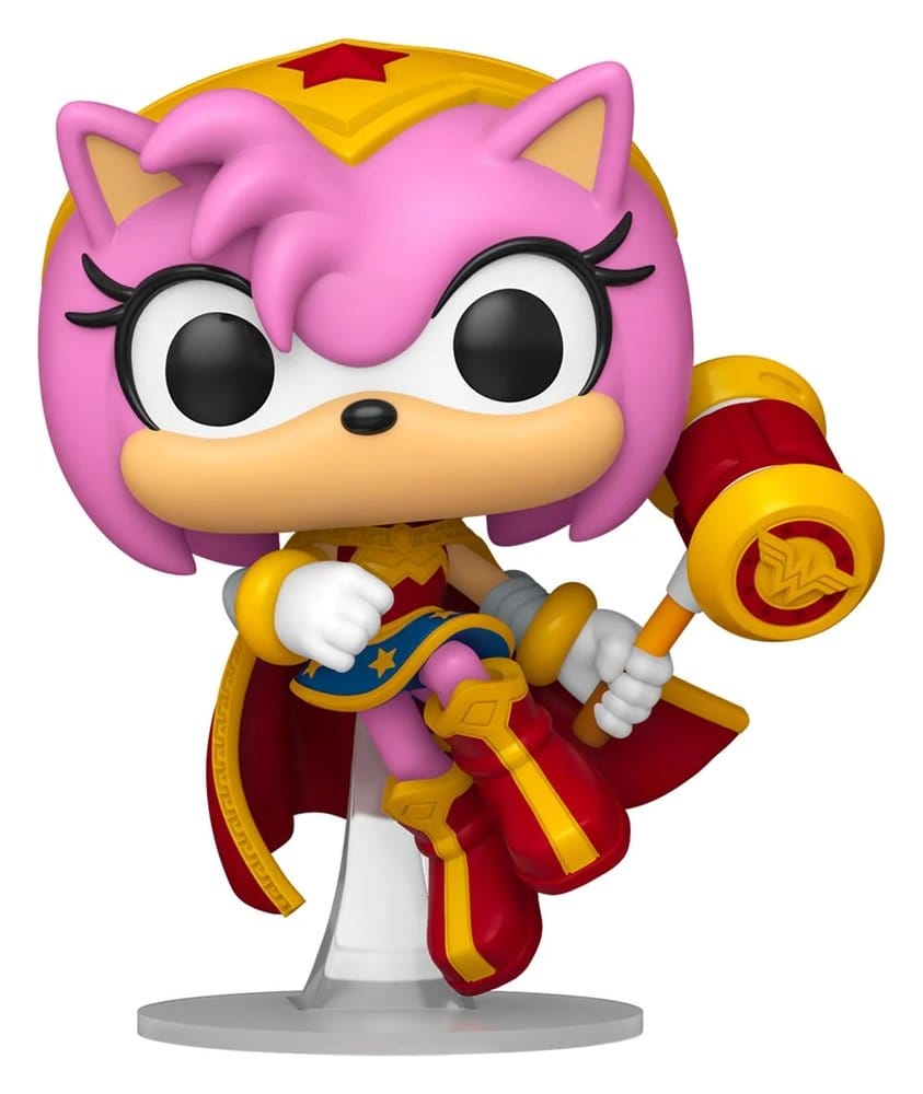 DC x Sonic the Hedgehog POP! Heroes Vinyl Figure Amy as Wonder Woman 9 cm