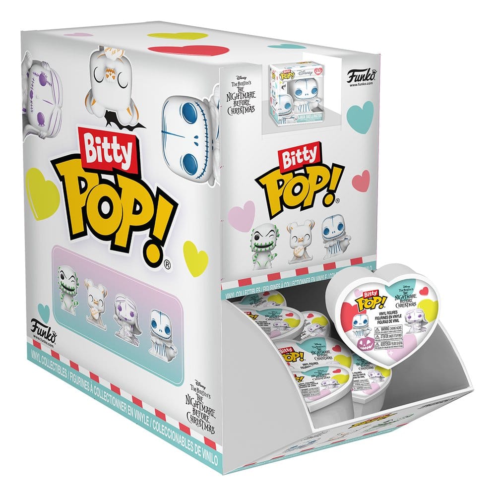 Nightmare Before Christmas POP! Vinyl Figure Hearts Valentines PDQ Display (24) 2,5 cm
