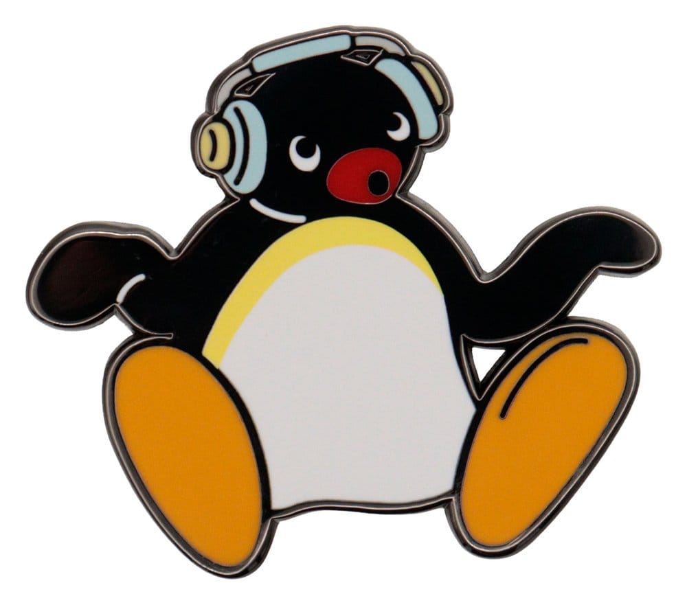 Pingu Pin Badge Headphones Limited Edition