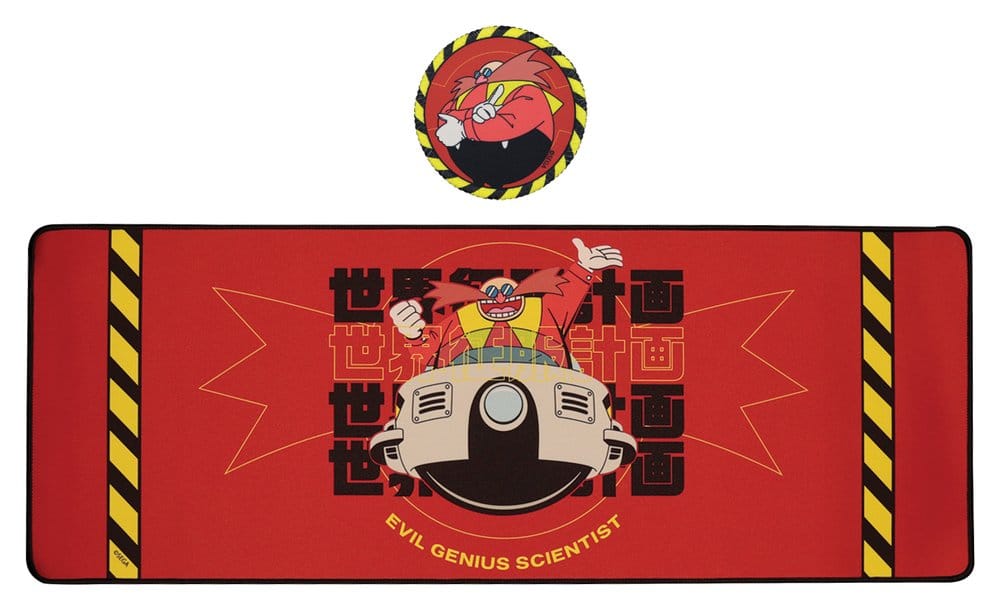 Sonic - The Hedgehog Desk Pad & Coaster Set Dr. Eggman