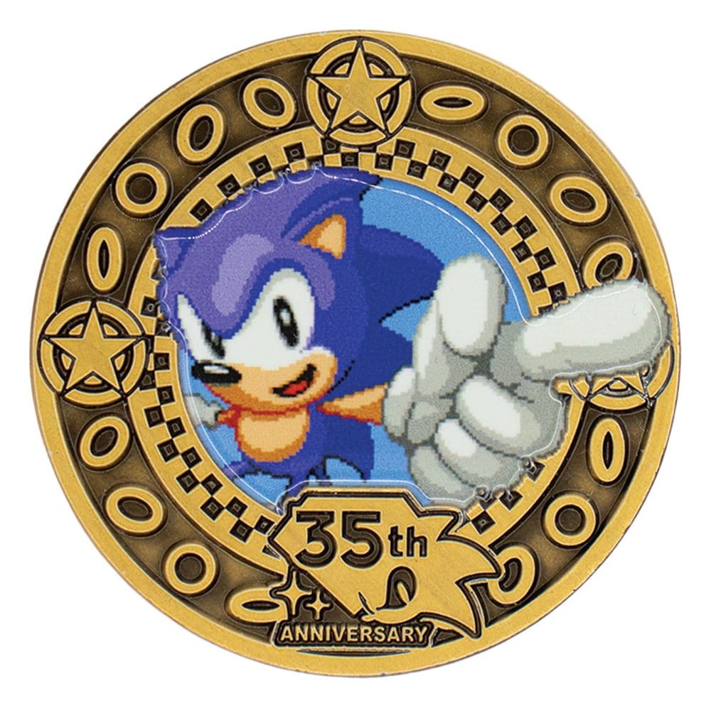 Sonic the Hedgehog Collectable Coin 35th Anniversary Limited Edition