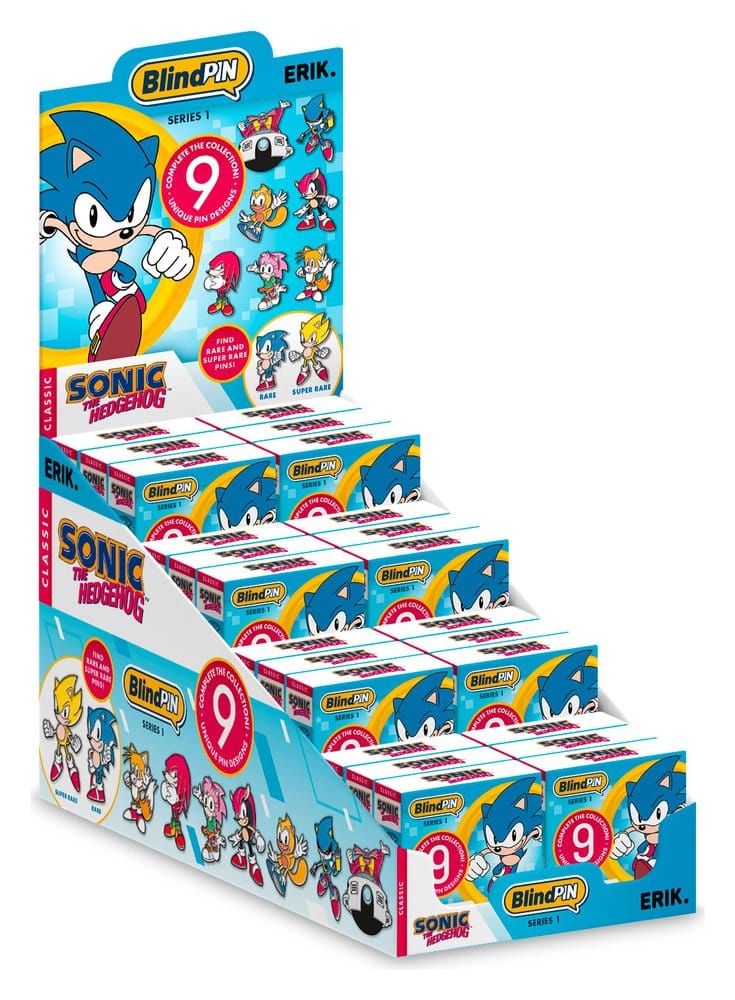 Sonic - The Hedgehog Pin Badges Series 1 Display (24)