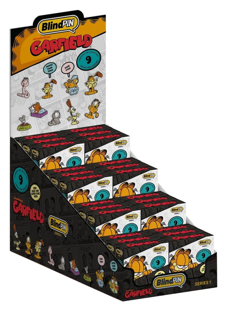Garfield Pin Badges Series 1 Display (24)
