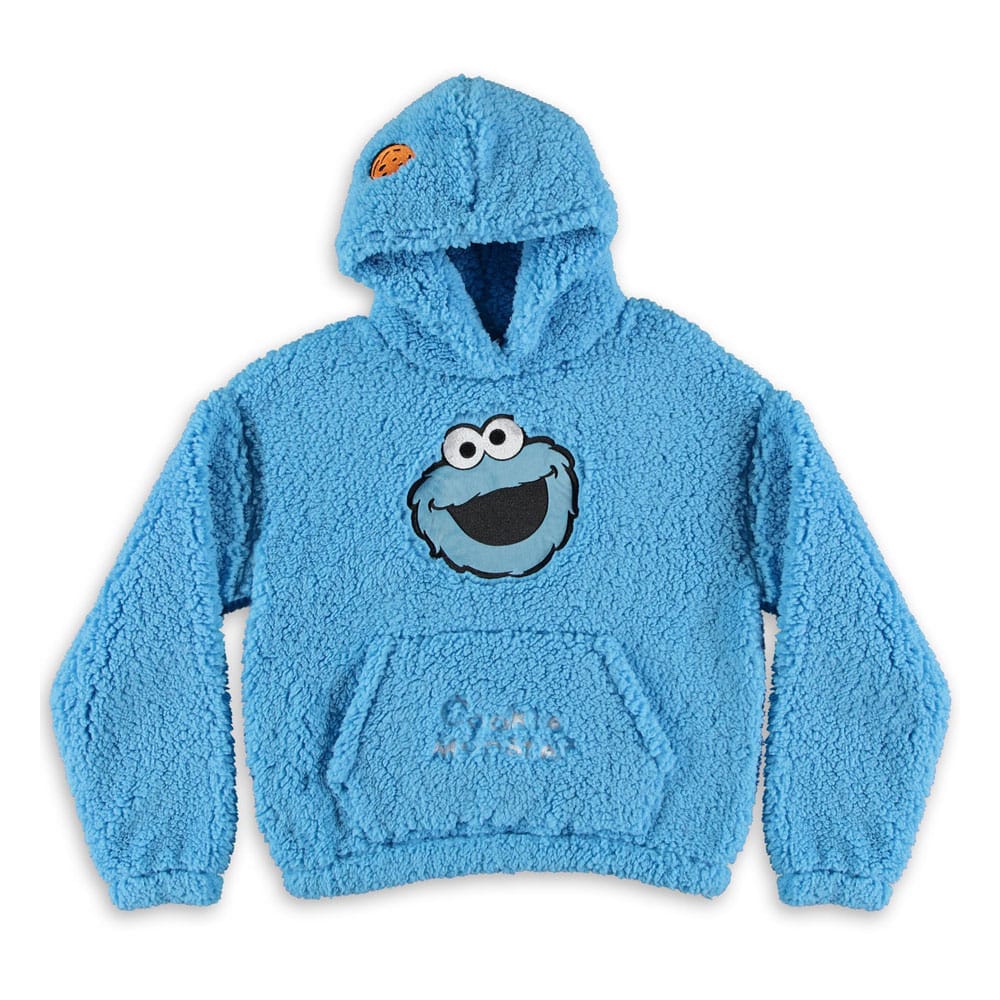 Sesame Street Teddy Hooded Sweater Cookie Monster Size L
