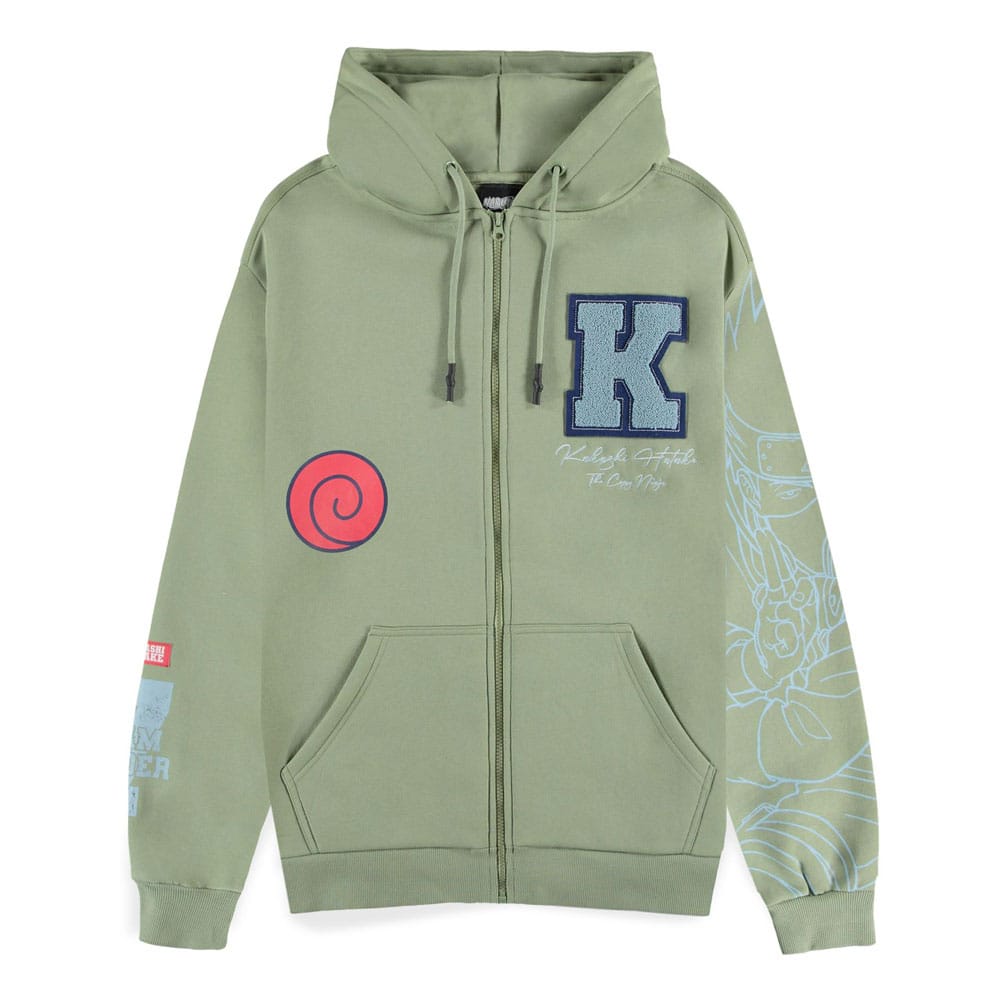 Naruto Zipper Hoodie Kakashi Size XXL