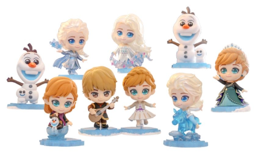 Frozen Cosbi Mini Figures 8 cm Blind Box Display (8)