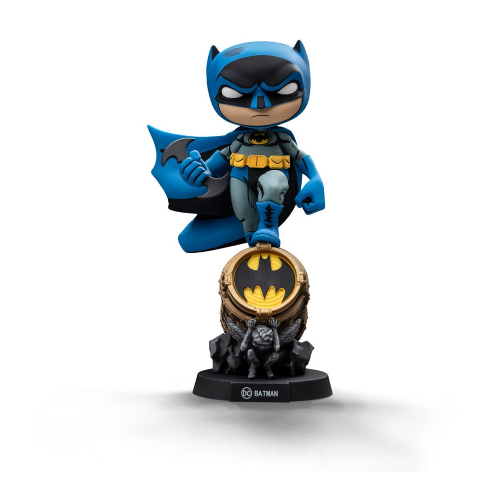 Batman Mini Co. PVC Figure Batman on Bat-Signal (Blue Variant) 15 cm