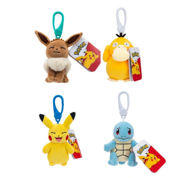 Pokémon Plush Figure Clip ons different versions 10 cm