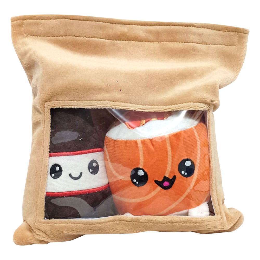 Yummis Together Plush Figures 2 Pack Uramaki & Soya in Take Away Bag 21 cm