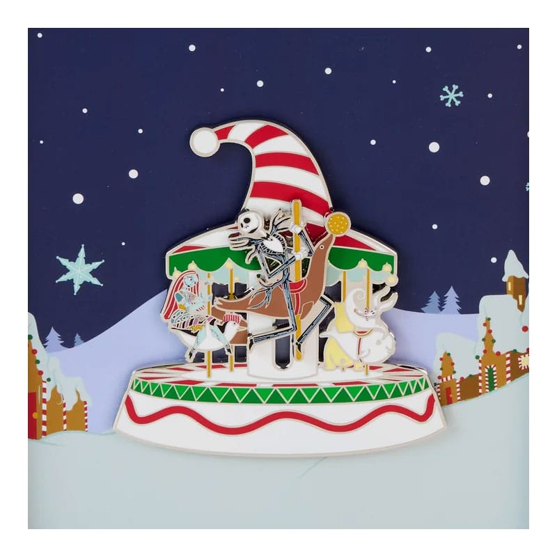 Nightmare Before Christmas by Loungefly Enamel 3" Pins Christmas Town Carousel 3" Limited Edition 8 cm