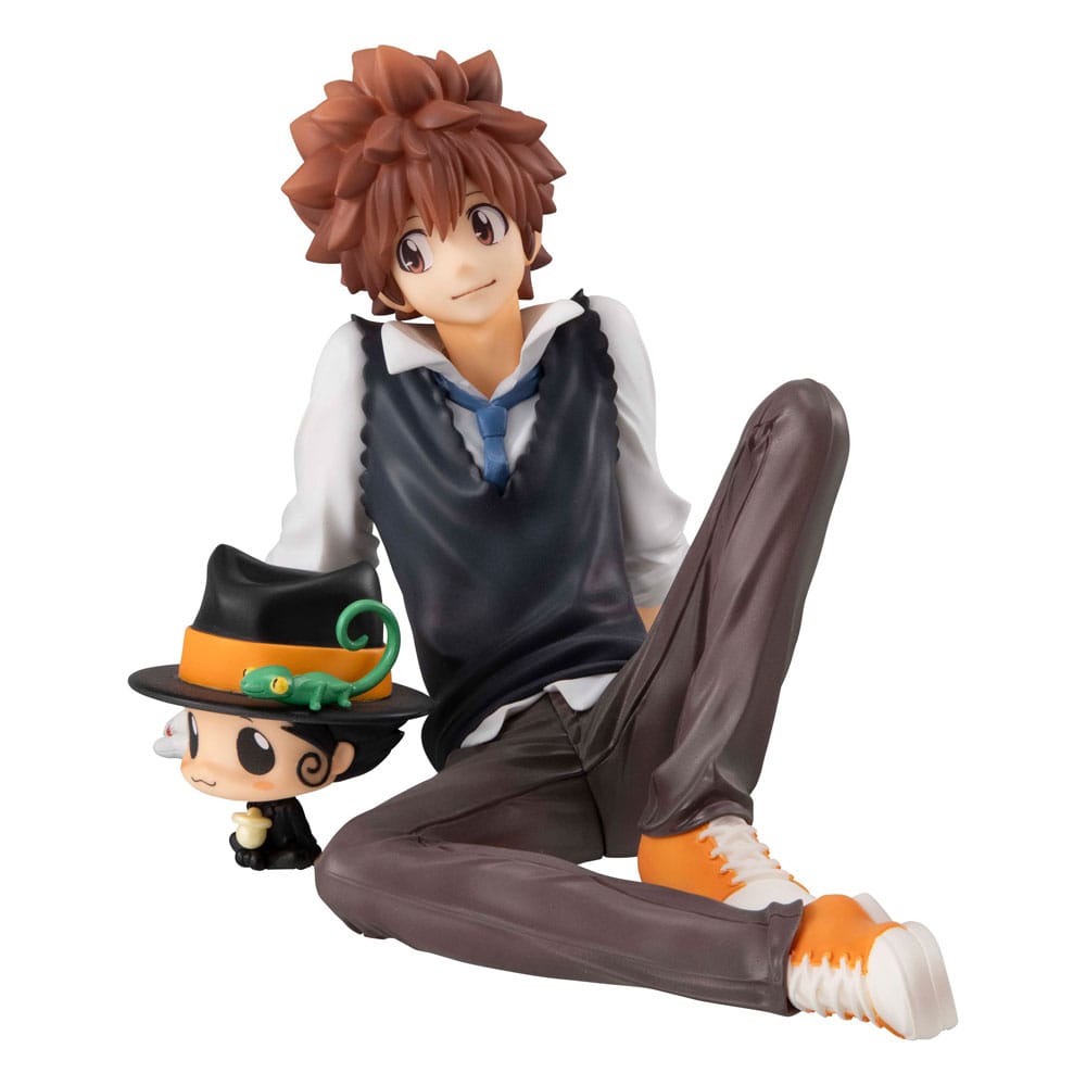 Katekyo Hitman Reborn! G.E.M. Series PVC Statue Tsuna & Reborn Palm Size 9 cm