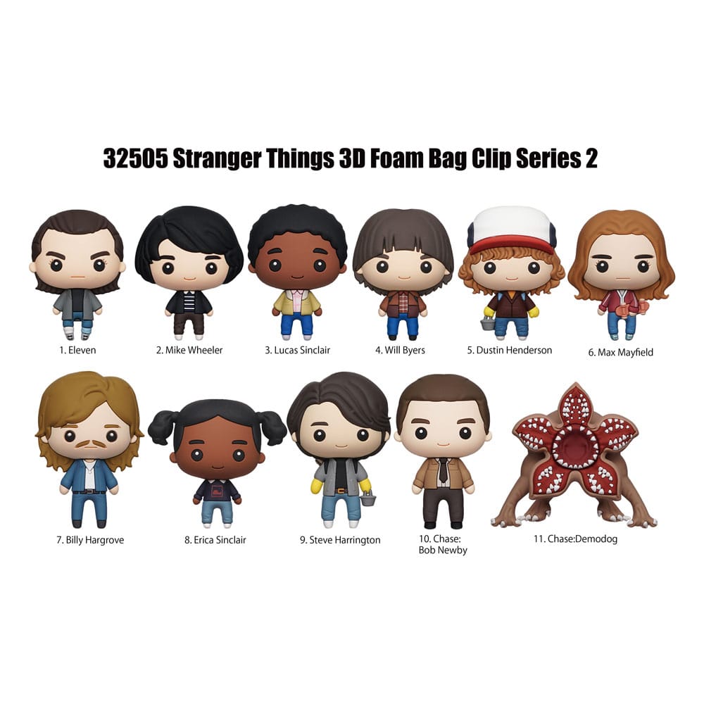 Stranger Things 3D PVC Bag Clips Series 2 Display (24)