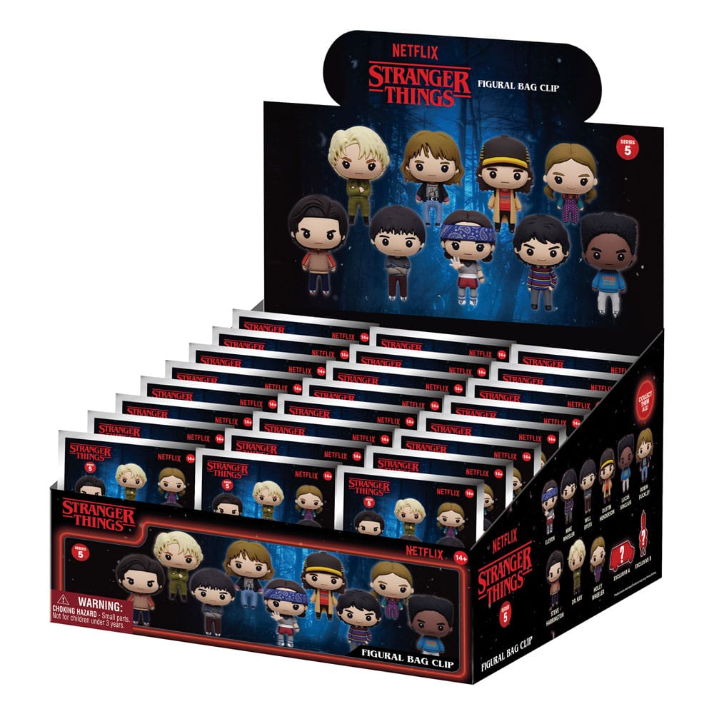 Stranger Things 3D Foam Bag Clips Series 5 Display (24)