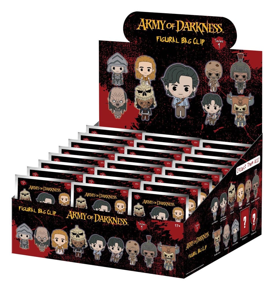 Army of Darkness 3D PVC Bag Clips Series 1 Blind Bag Display (24)
