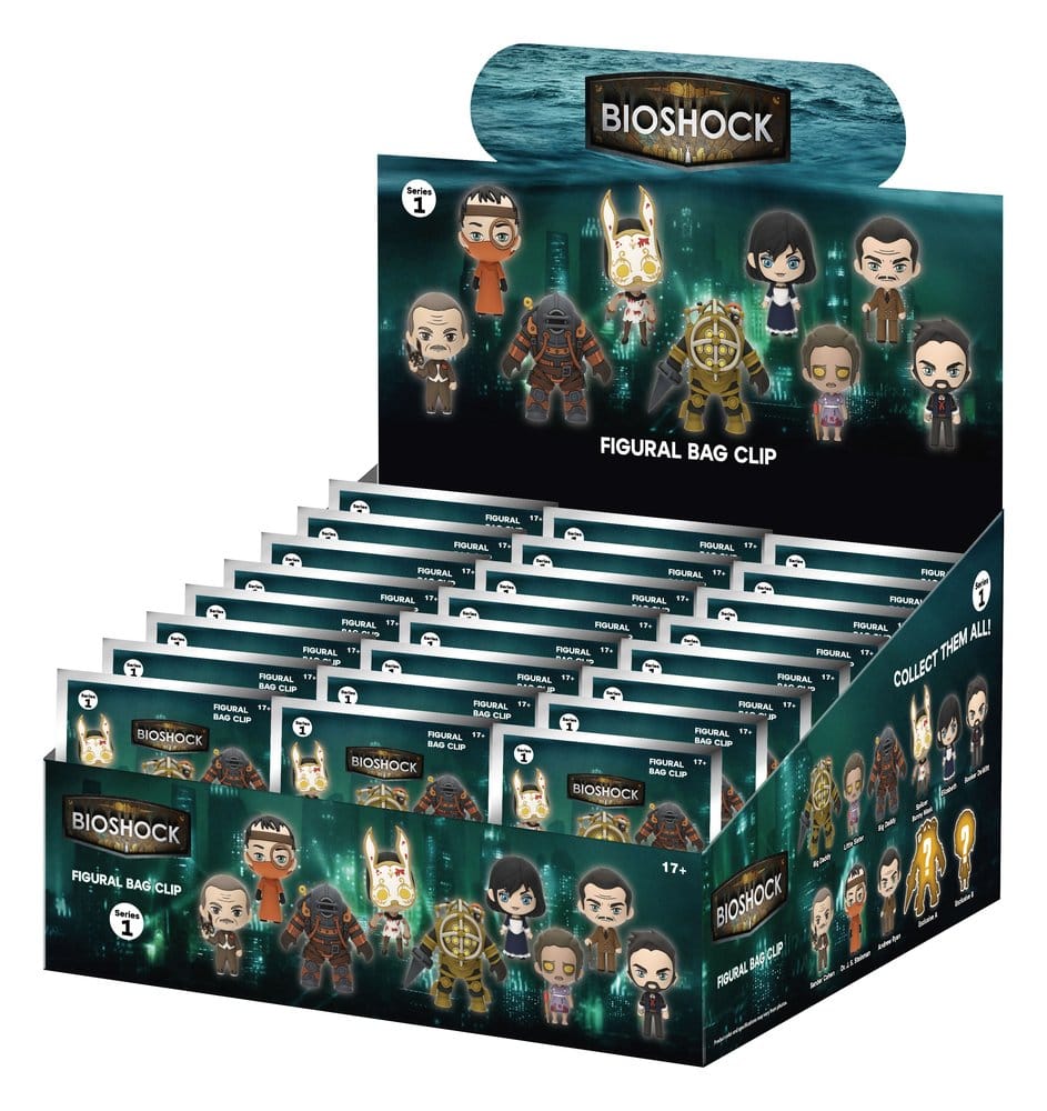 BioShock 3D PVC Bag Clips Series 1 Blind Bag Display (24)