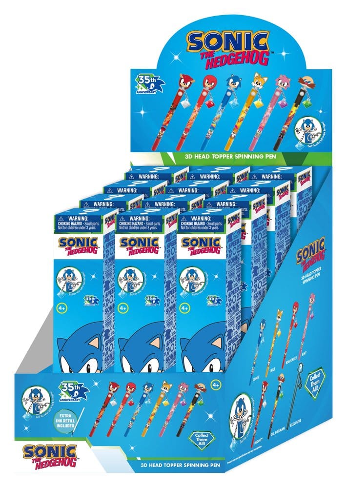Sonic 3D Head Topper Spinning Pen Display (12)