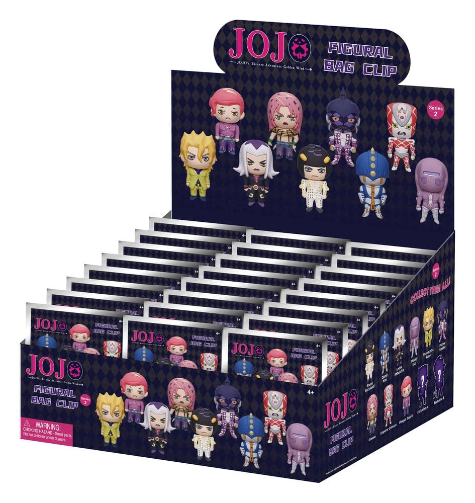 JoJo´'s Bizarre Adventure 3D PVC Bag Clips Series 2 Blind Bag Display (24)