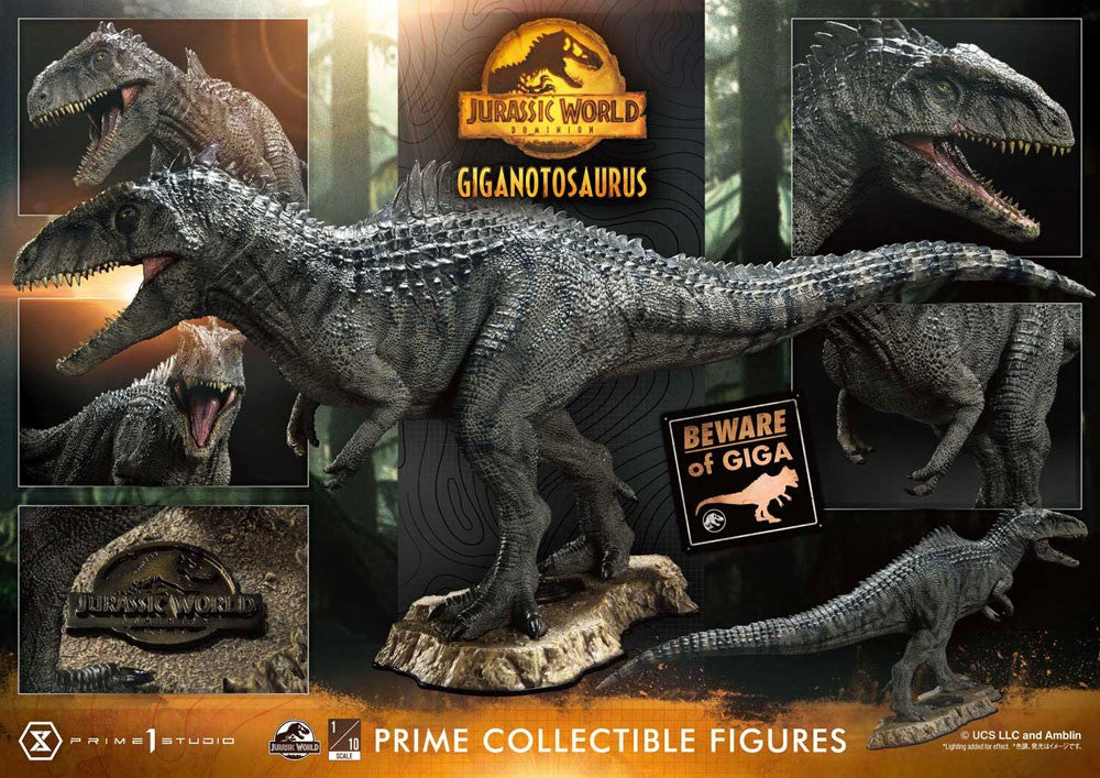Jurassic World Dominion Prime Collectibles Statue 1/10 Giganotosaurus Toy Version 22 cm