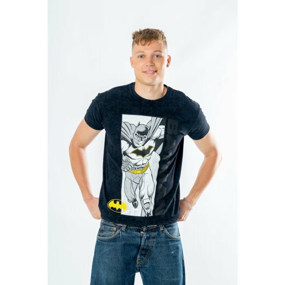 Batman T-Shirt Comic Acid Wash Size XXL
