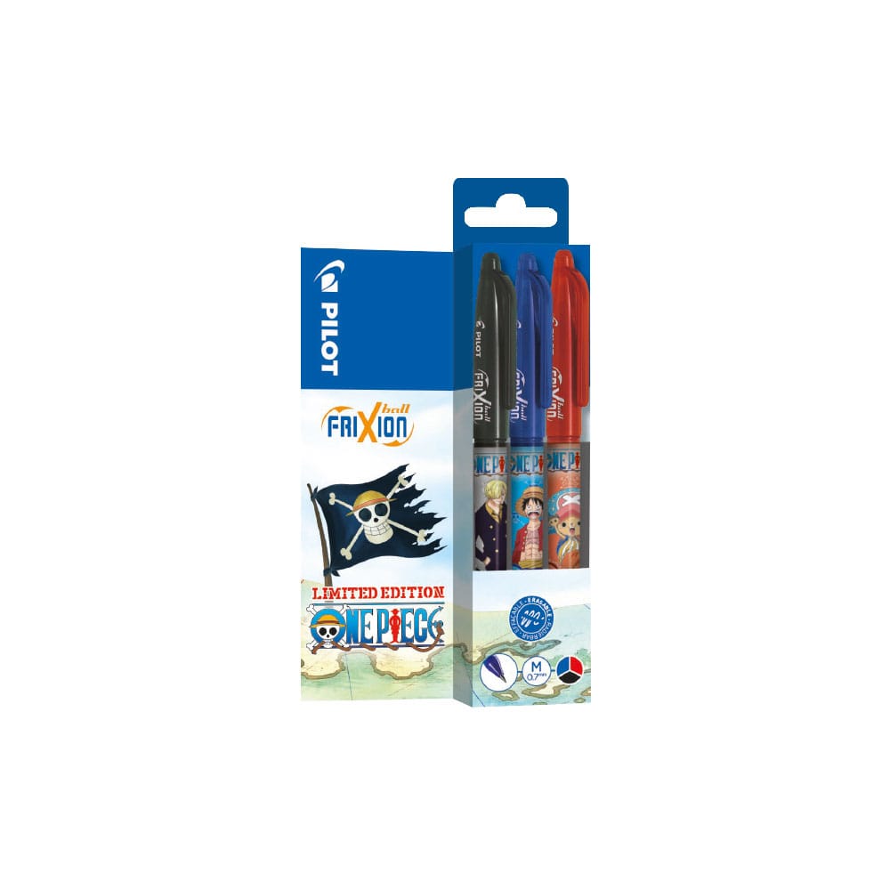 One Piece 3-Pack Rollerball pen FriXion Ball Limited Edition LE 0.7