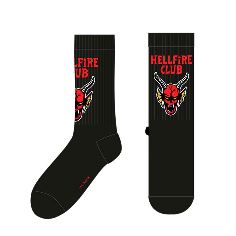 Stranger Things Socks Hellfire Club Small
