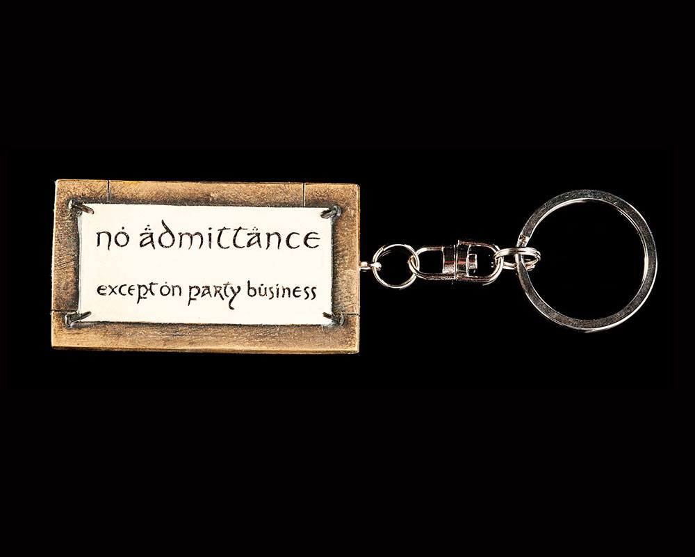 Lord of the Rings Key Ring No Admittance 6 cm