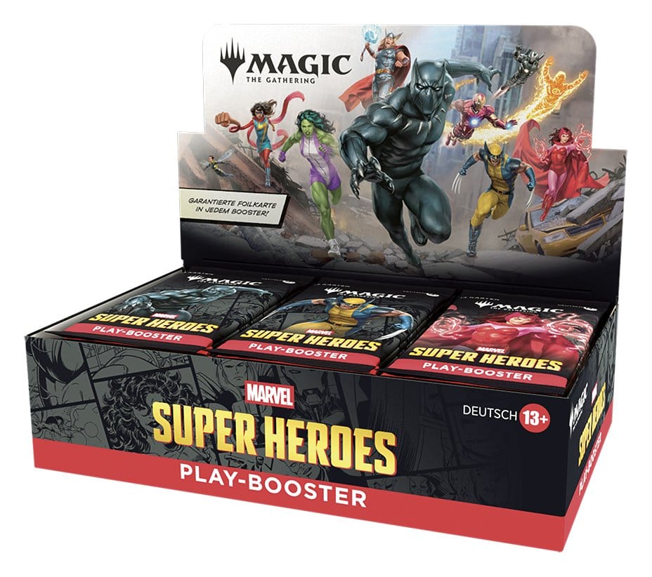 Magic the Gathering Marvel Super Heroes Play Booster Display (30) german