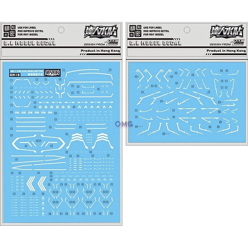 D.L Model Decal - GN15 - MG PPGN-001 Gundam Exia Dark Matter 1/100