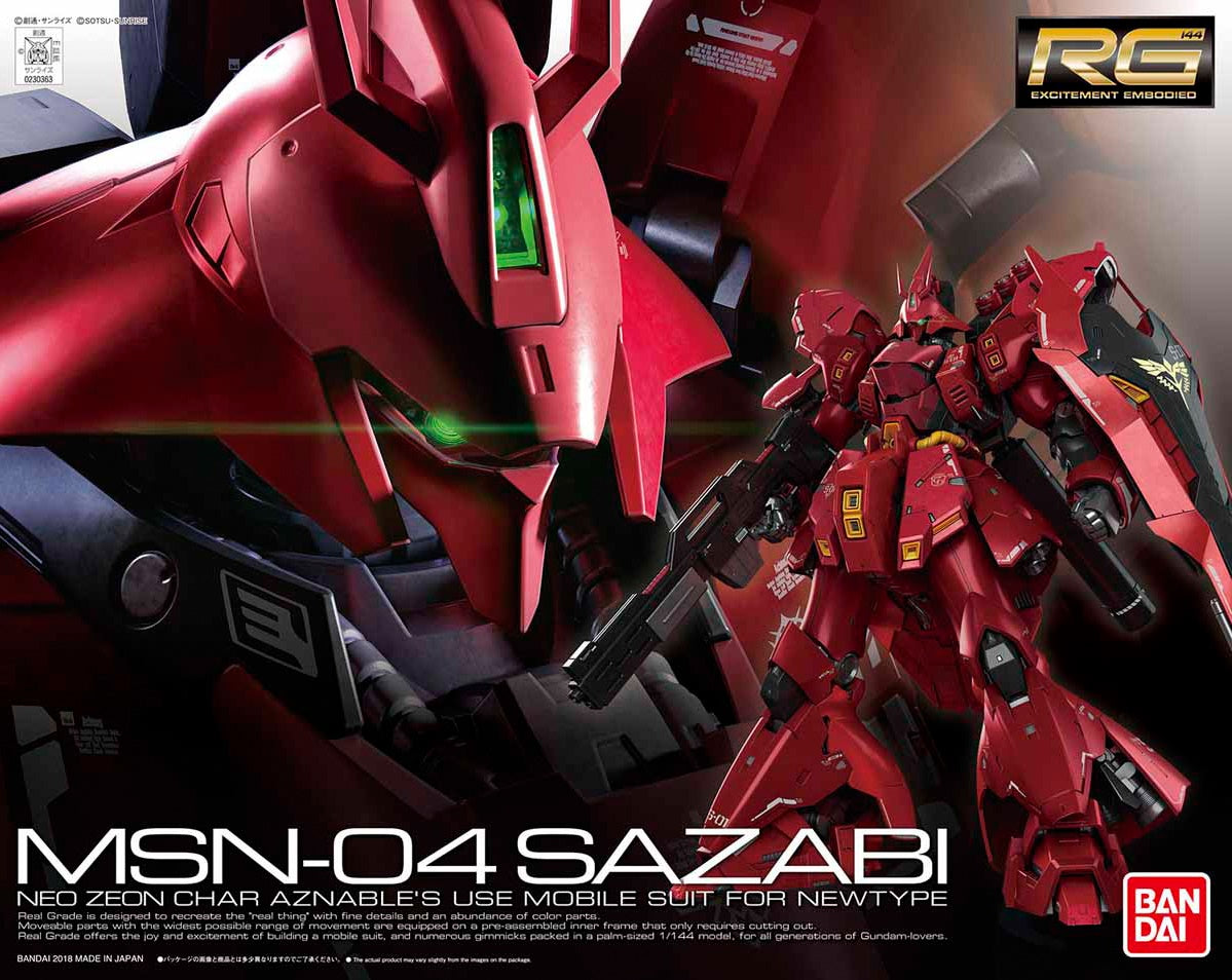 RG Gundam Sazabi 1/144 - gundam-store.dk