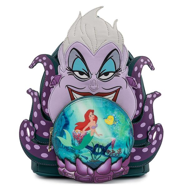 Disney Loungefly Mini Rygsæk - Villains Scene Ursula Crystal Ball Backpack