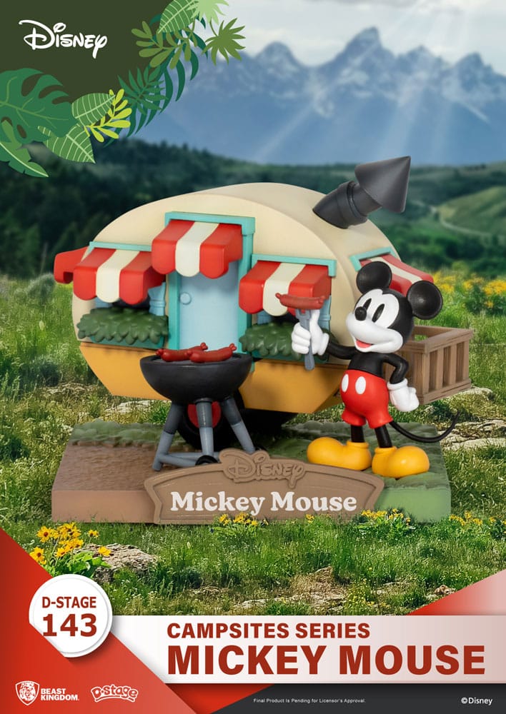 Disney D-Stage Campsite Series PVC Diorama Mickey Mouse 10 cm