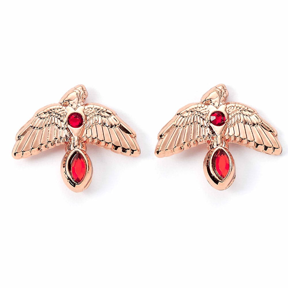 Harry Potter Earrings Fawkes (Gold plated)