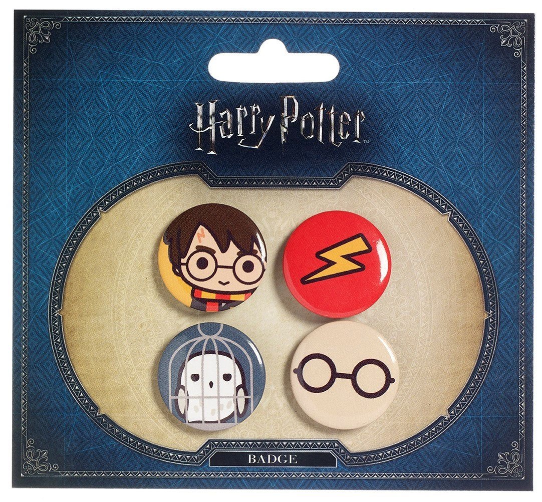 Harry Potter Cutie Button Badge 4-Pack Harry Potter & Hedwig