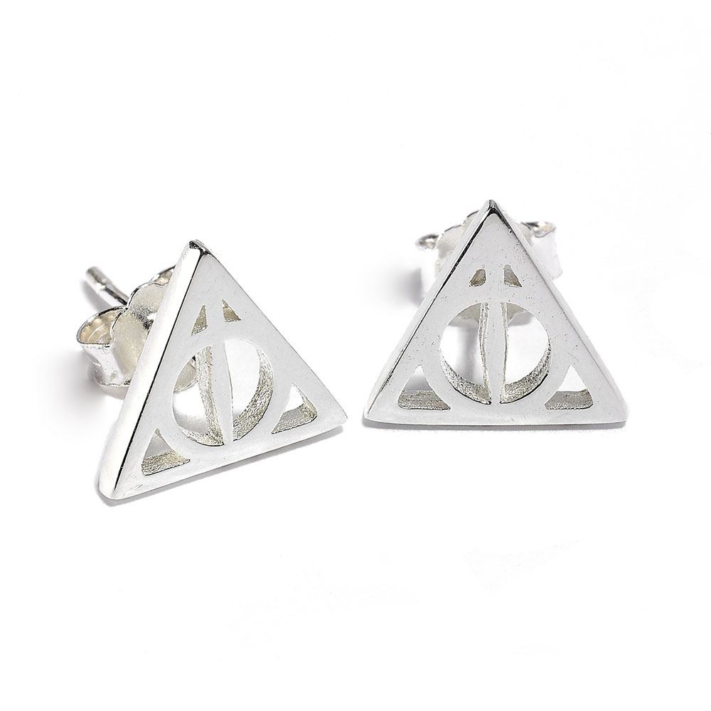 Harry Potter Deathly Hallow Stud Earrings (Sterling Silver)