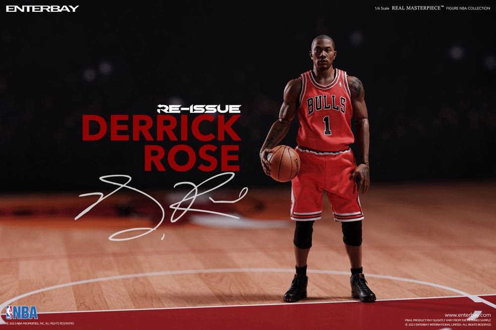 NBA Collection Real Masterpiece Action Figure 1 6 Derrick Rose Limited