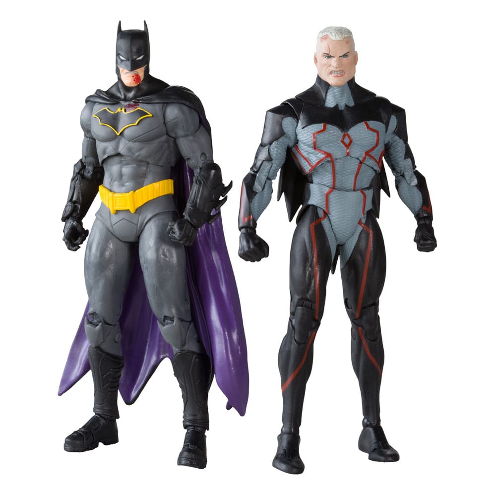 DC Collector Action Figures Pack of 2 Omega (Unmasked) & Batman (Bloody)(Gold Label) 18 cm