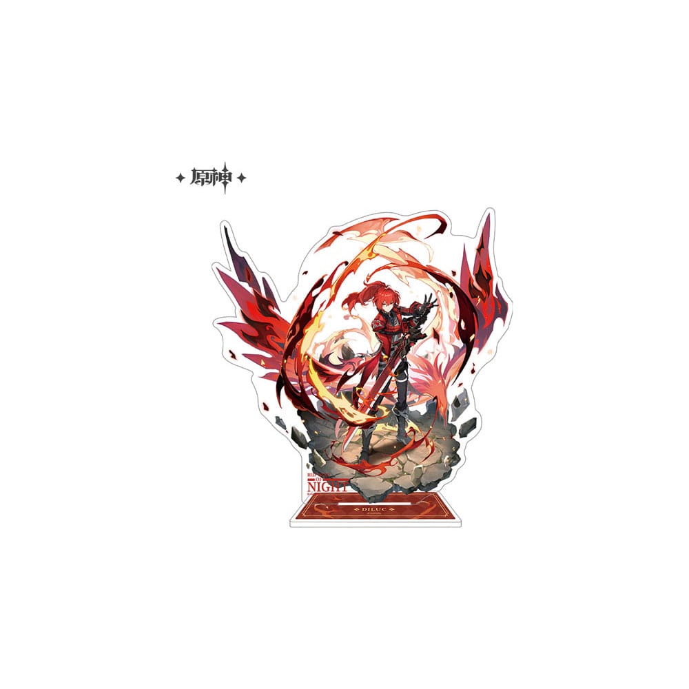 Genshin Impact Acrylic Phone Stand Diluc 17 cm