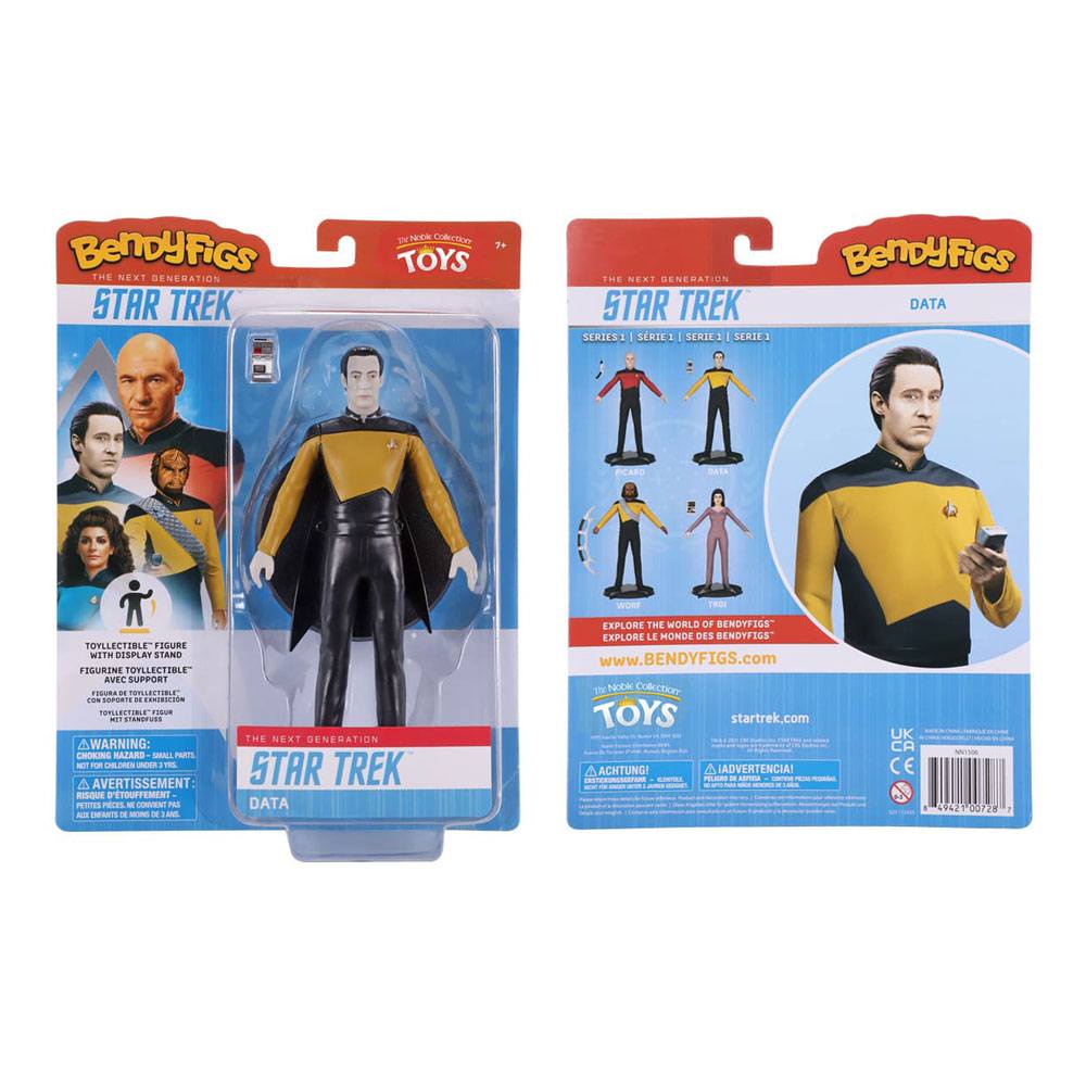 Star Trek: The Next Generation Bendyfigs Bendable Figure Lt. Cmdr. Data 19 cm