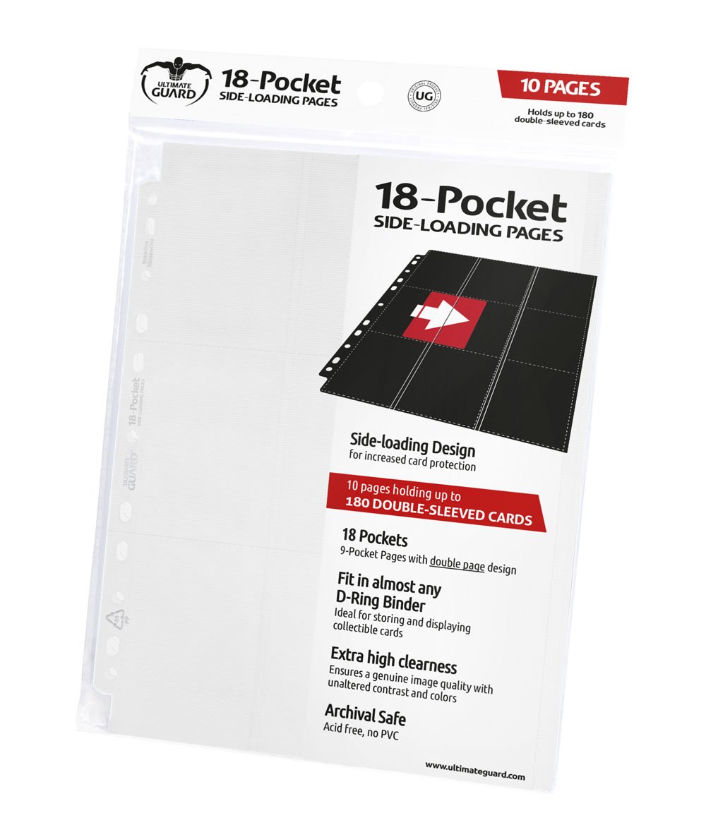 Ultimate Guard 18-Pocket Pages Side-Loading White (10)