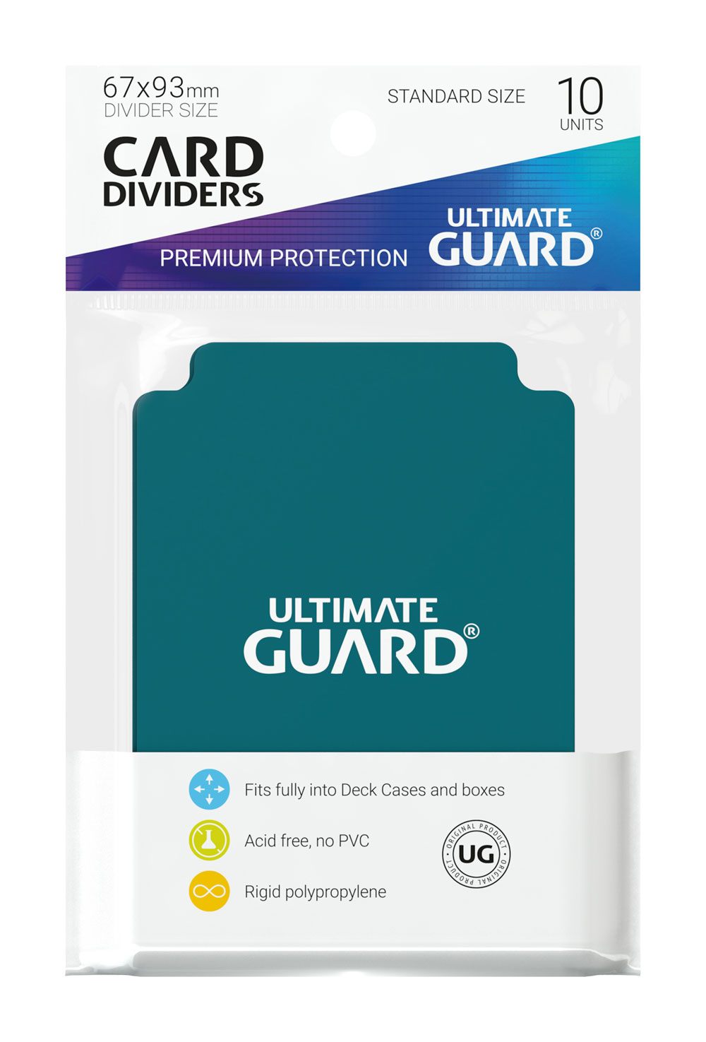 Ultimate Guard Card Dividers Standard Size Petrol Blue (10)