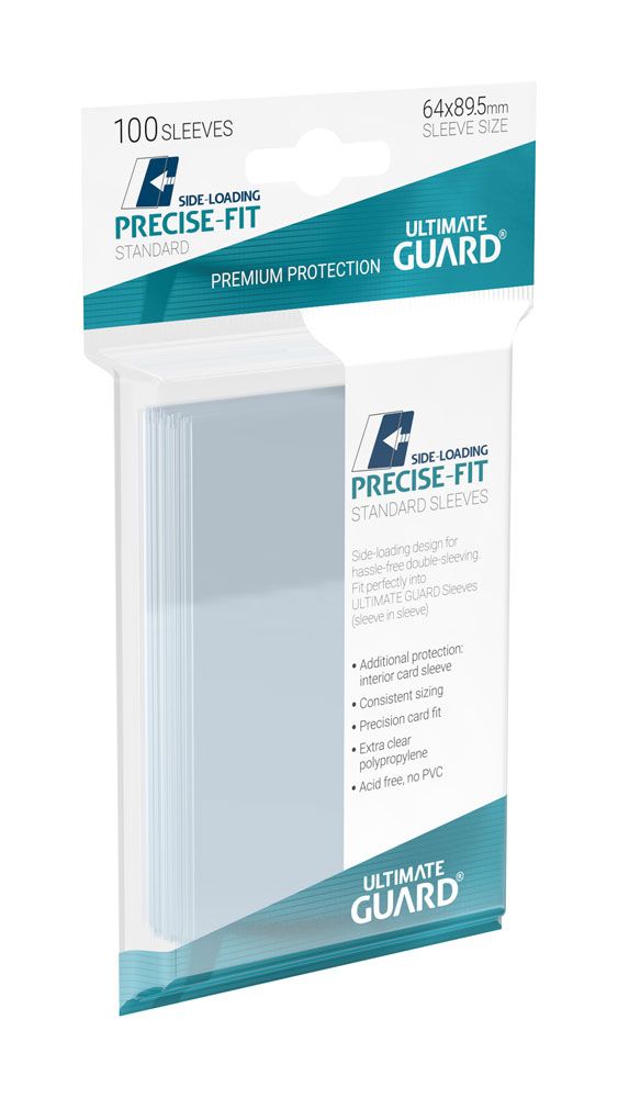 Ultimate Guard Precise-Fit Sleeves Side-Loading Standard Size Transparent (100)