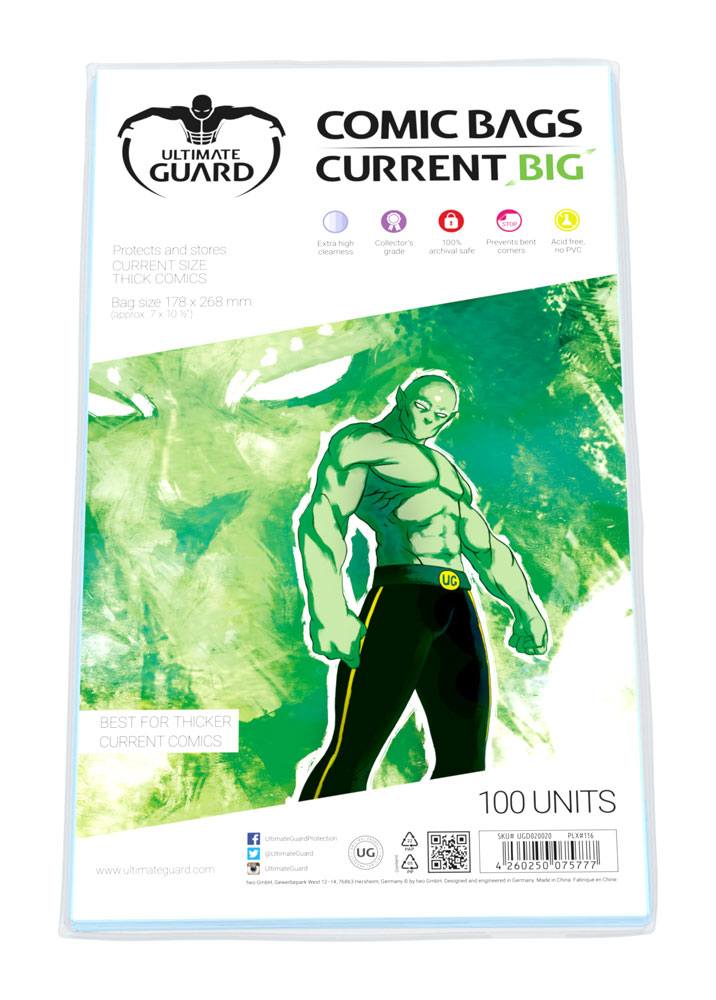 Ultimate Guard Comic Bags BIG Current Size (100)