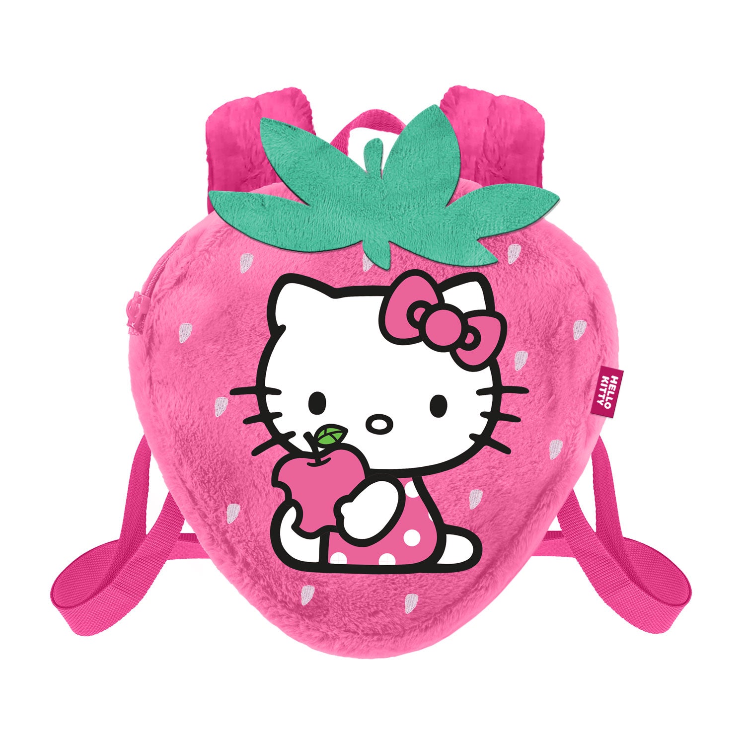 HELLO KITTY - Strawberry - Mini Fur Backpack '25x22x12cm'