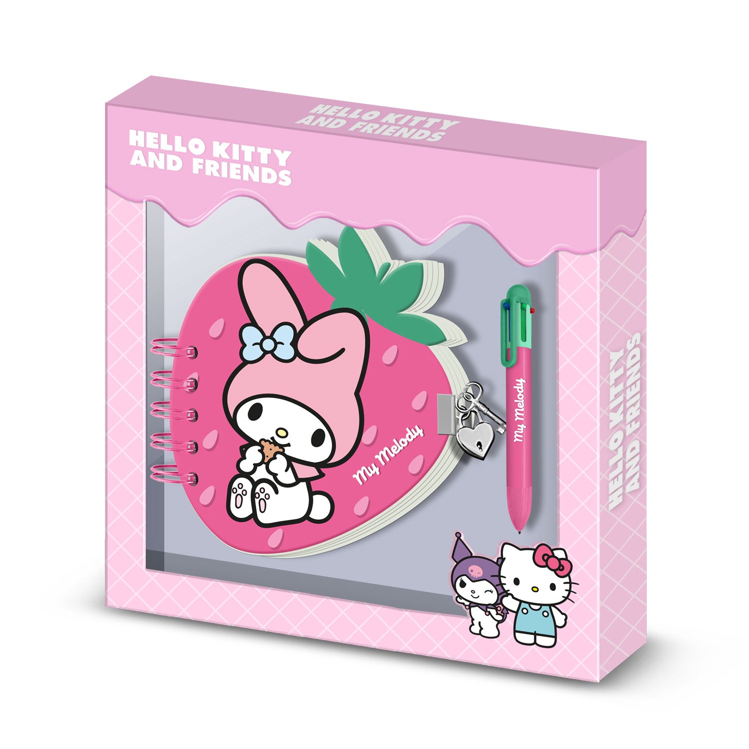 MY MELODY - Strawberry - Gift Box - Diary + Pen