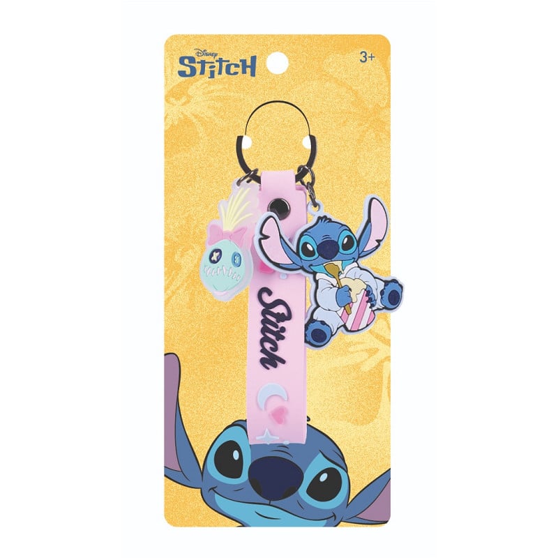 STITCH & HELLO KITTY - Display of 24 Keychains 14cm