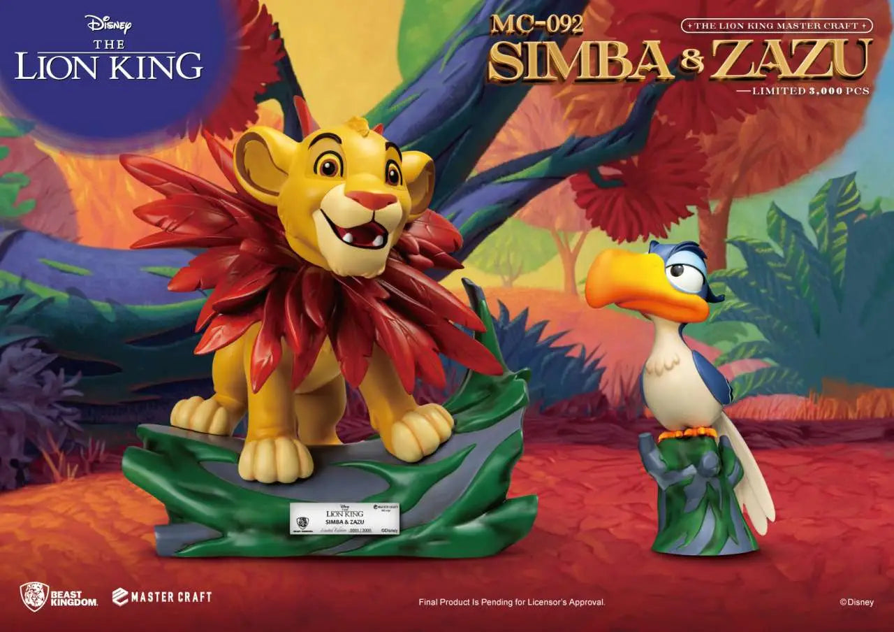 LION KING SIMBA & ZAZU MASTER CRAFT ST