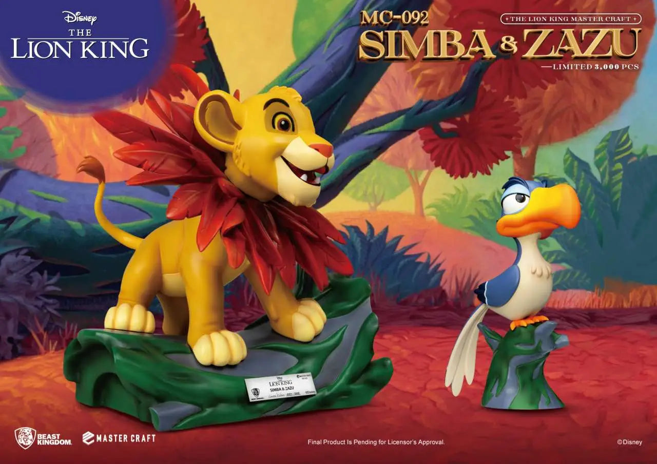 LION KING SIMBA & ZAZU MASTER CRAFT ST