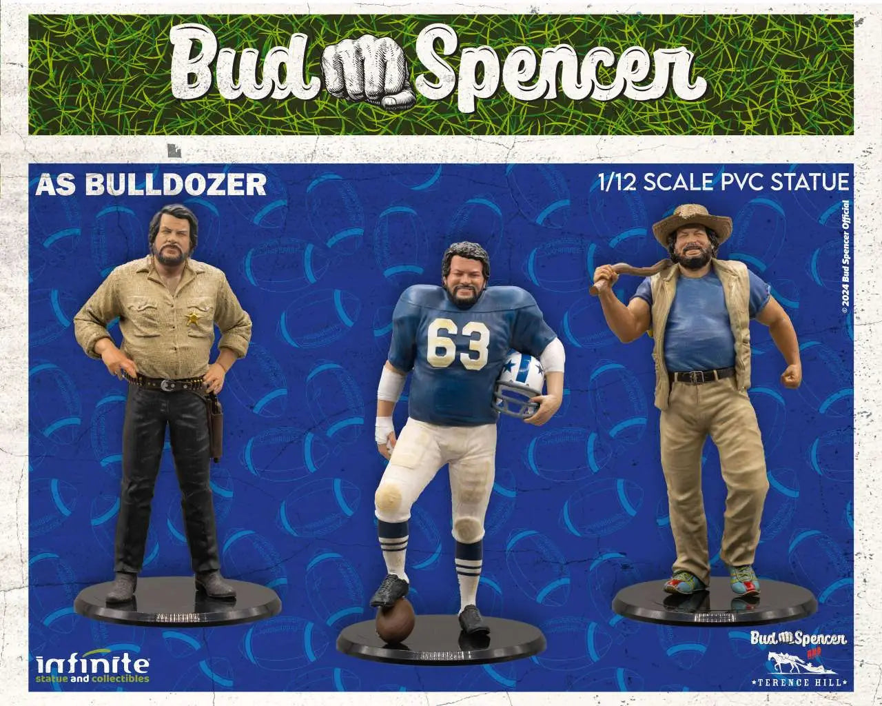BUD SPENCER AS BULLDOZER 1/12 PVC STATUE
