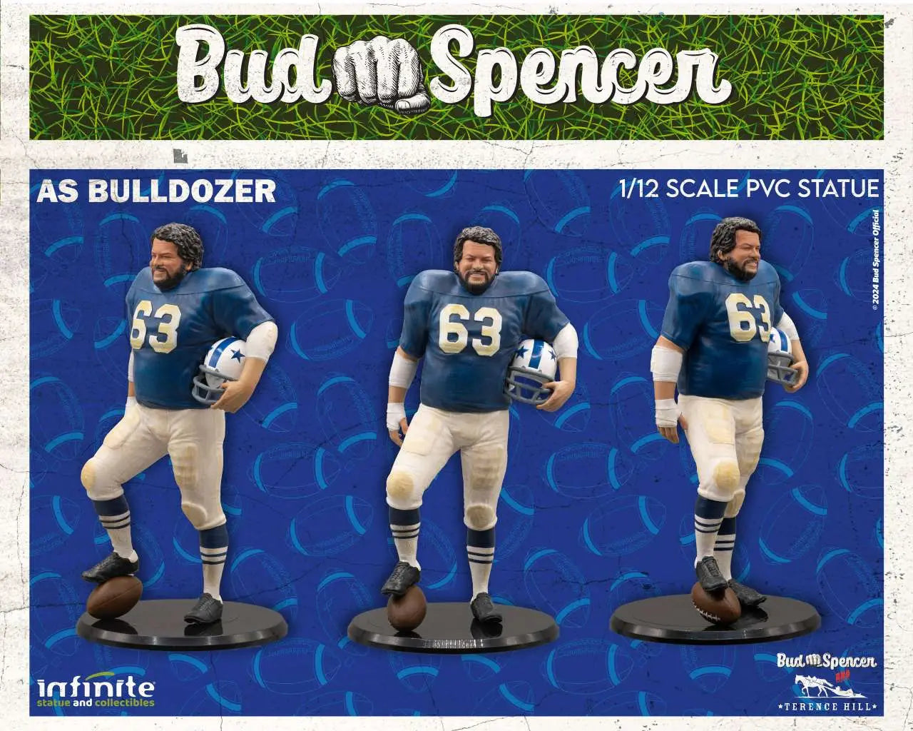 BUD SPENCER AS BULLDOZER 1/12 PVC STATUE